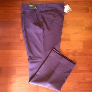 NWT NY & Co Dark Purple Stretch Slim Leg